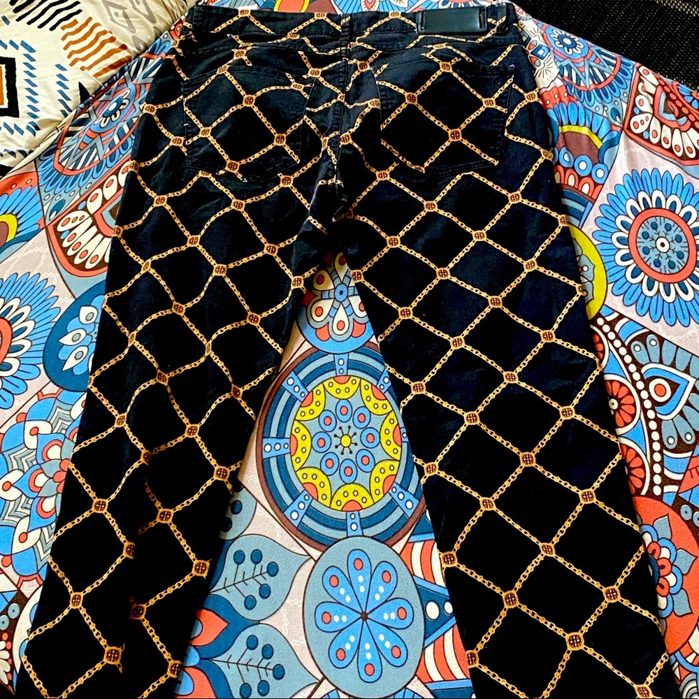 Gold Chain Print Jeanse